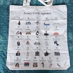 Schitt's Creek canvas tote bag - Alphabet